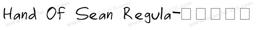 Hand Of Sean Regula字体转换